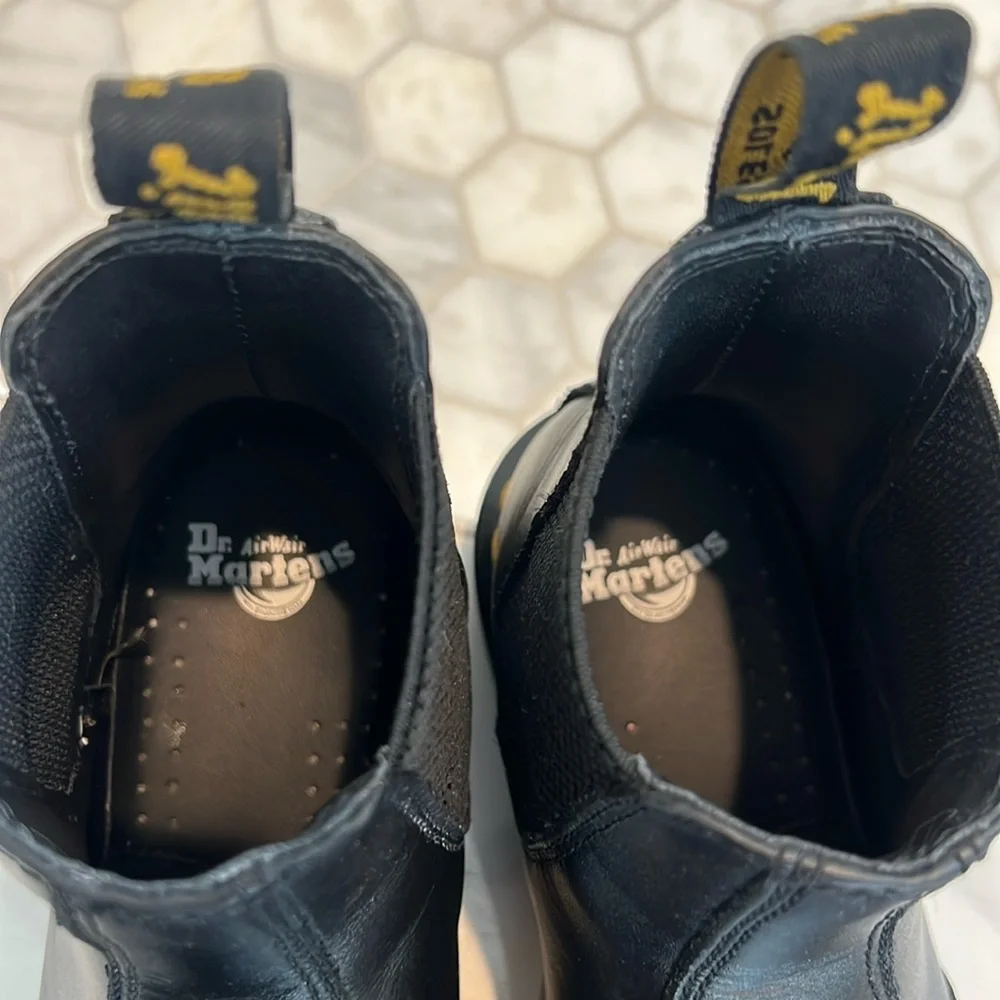 Dr Martens 2976 NAPPA LEATHER BLACK CHELSEA BOOTS Women’s Size 6